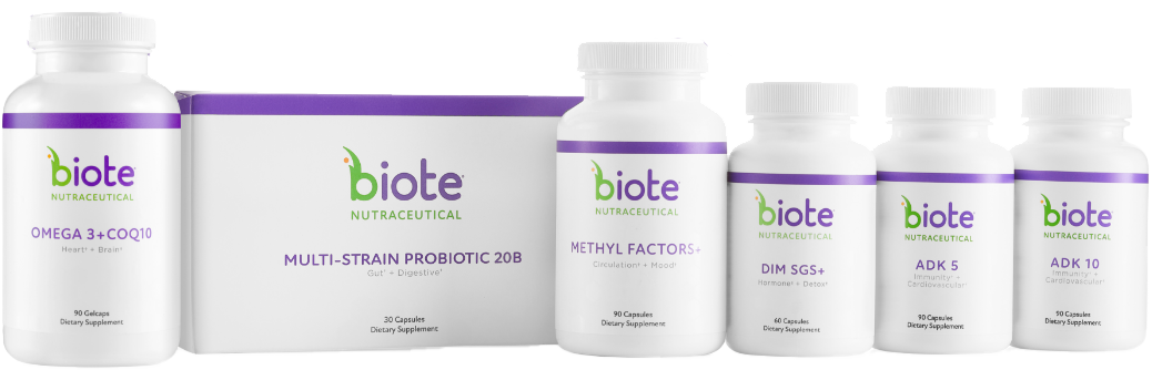 Several Biote pill bottles